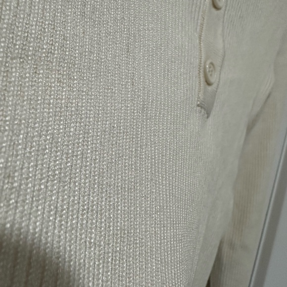 Vero Moda Ivory Ribbed Long Sleeve Top - Picture 9 of 9